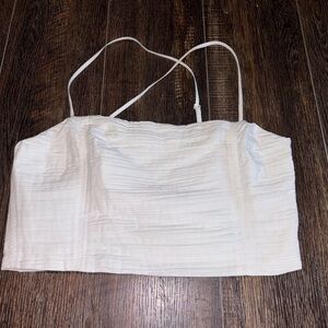 Madewell Poplin Crop Tube Top